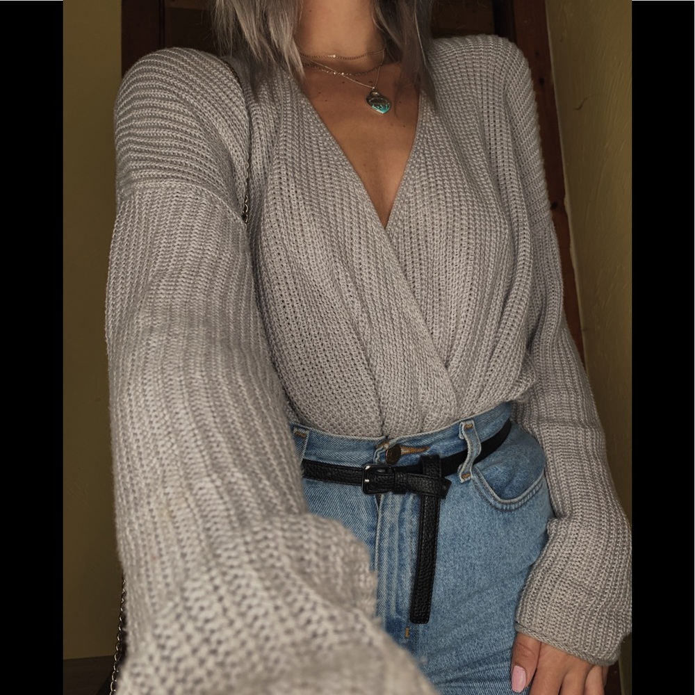 Heather gray Sweater